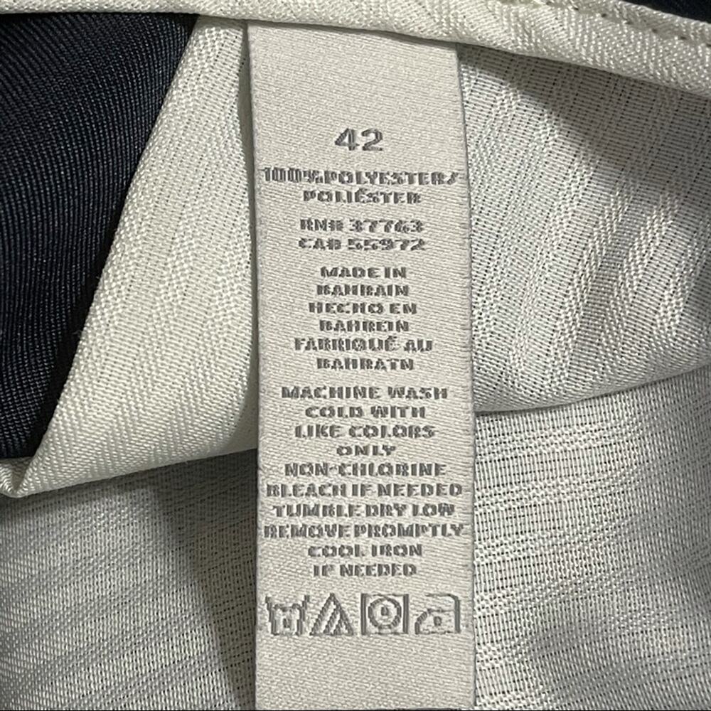 Perry Ellis Luxe Golf Shorts Portfolio Navy Blue "Total Eclipse" Performance 42 - Picture 8 of 13